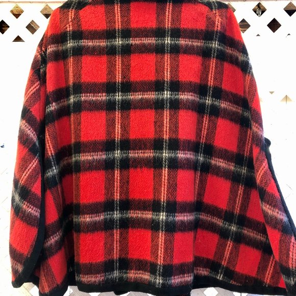Vintage 100% Wool Poncho - Picture 3 of 4
